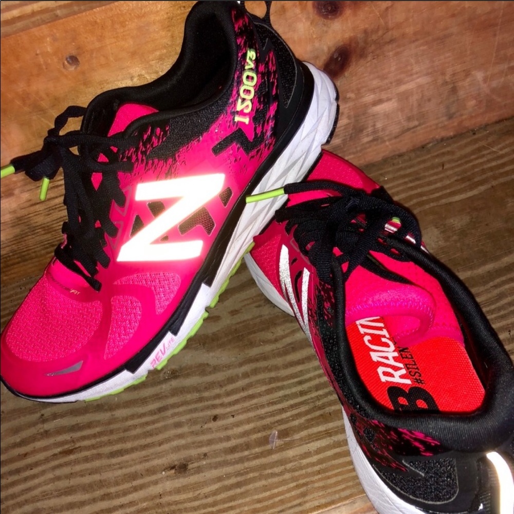 New Balance Sneakers- Hot Pink/black